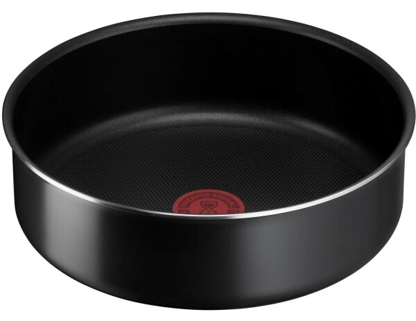 Tefal - Комплект готварски съдове 10 бр. INGENIO EASY COOK & CLEAN BLACK