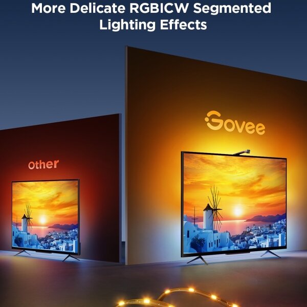 Govee - TV Backlight 3 Lite TV 40-50" SMART LED подсветка RGBICW Wi-Fi IP67 + д.у