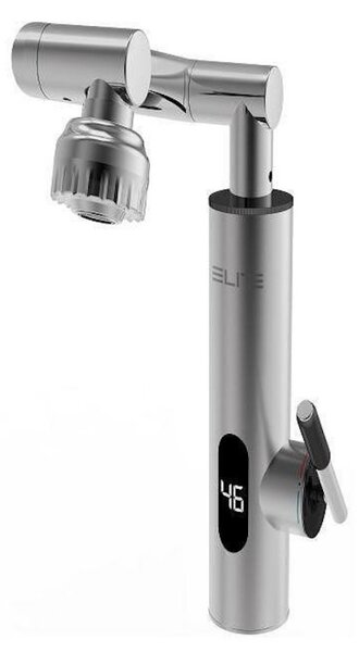 Нагревател за вода Elite EHD-1511M, 3300W, Въртене на 360, Самоподгряване, LED дисплей, IPX4, Сребрист