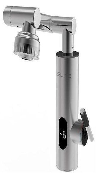 Нагревател за вода Elite EHD-1511M, 3300W, Въртене на 360, Самоподгряване, LED дисплей, IPX4, Сребрист