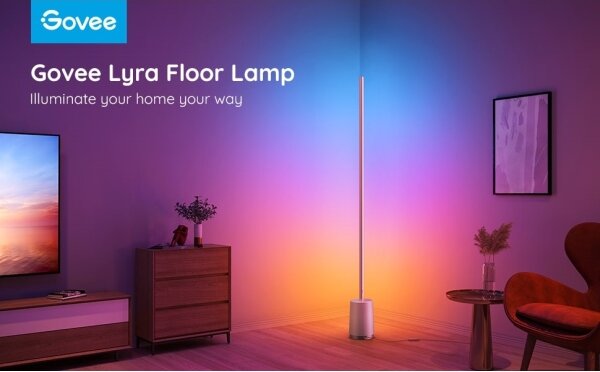 Govee - LED Лампион Lyra Smart RGBICWW 2200-6500K Wi-Fi + дистанционно управление