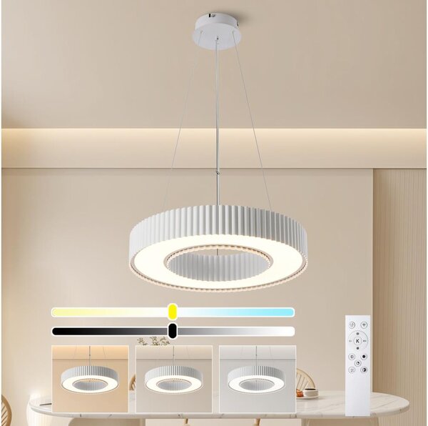 Brilagi - димируем LED полилей LUMIX LED/48W/230V 3000-6000K бял, диаметър 50 см + дистанционно управление