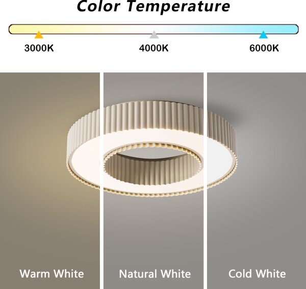 Brilagi -LED Димируемо таванно осветително тяло LUMIX LED/48W/230V 3000-6000K бежово диаметър 50 см+ДУ