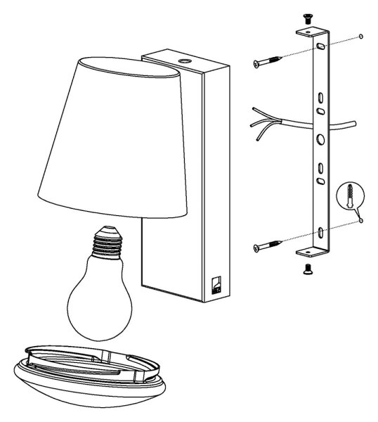 Eglo 97484 - LED Димируем екстериорен аплик CALDIERO-C 1xE27/9W/230V IP44