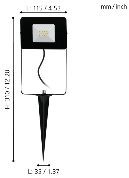 Eglo 97471 - LED Рефлектор FAEDO 4 LED/10W/230V IP44