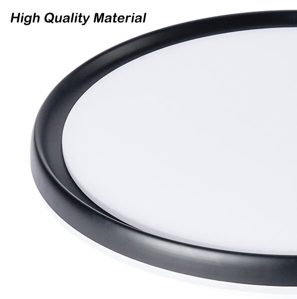 Brilagi - LED димируема таванна лампа RIVO LED/72W/230V 3000-6000K черна, диаметър 50 cm +ДУ