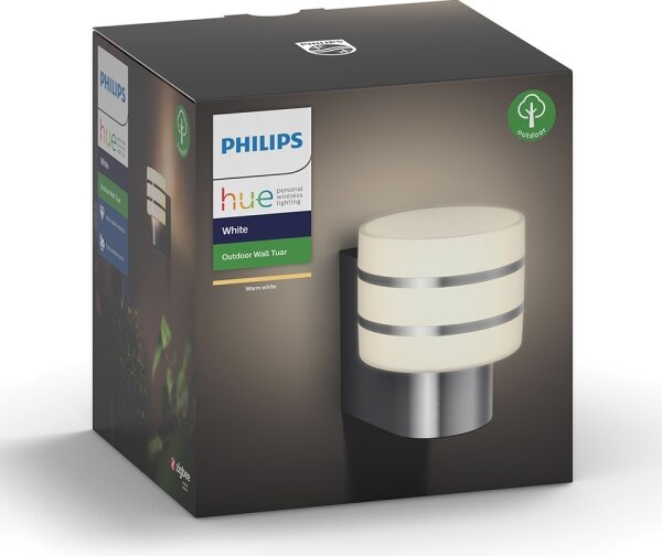 Philips 17404/47/P0 - LED Екстериорен аплик Hue TUAR 1xE27/9,5W IP44