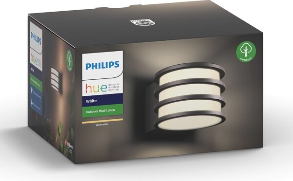 Philips 17401/93/P0 - LED Екстериорна лампа Hue LUCCA 1xE27/9,5W/230V IP44