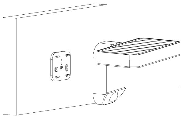 Eglo 98191 - LED Соларен аплик със сензор PASTION LED/4,5W/3,7V IP44