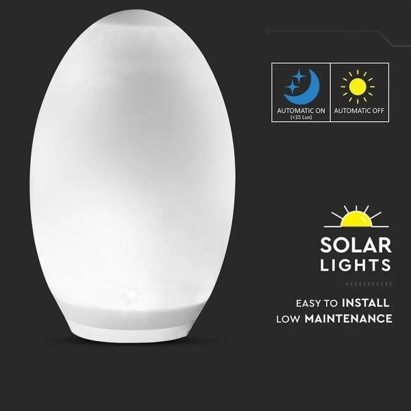 LED RGB соларна декоративна лампа 0,2W/1xAA IP44 500 mAh