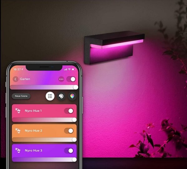 Philips 17456/30/P7 - LED RGB Екстериорен аплик Hue NYRO LED/13,5W/230V