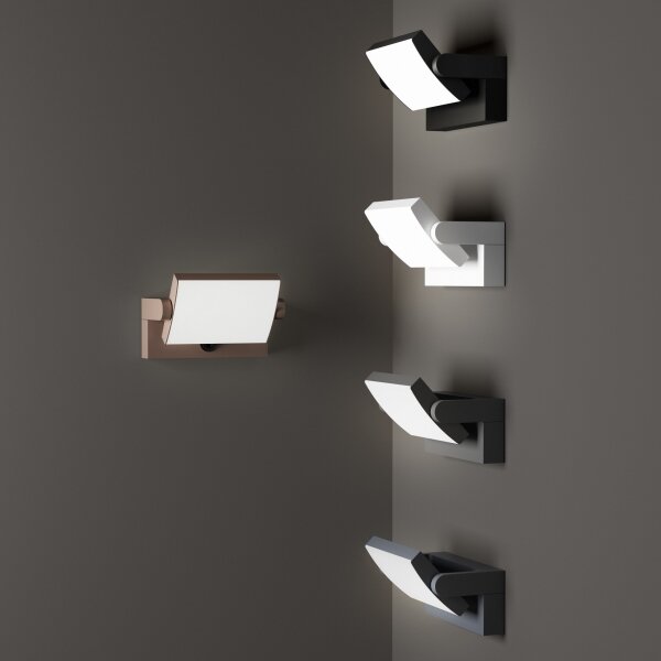 Ideal Lux -LED Екстериорен аплик със сензор SWIPE LED/21W/230V CRI 90 IP54 кафяв