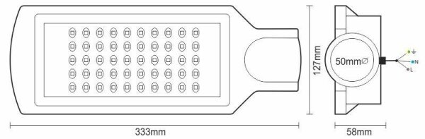 LED Улична лампа LED/50W/170-400V IP65