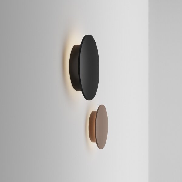 Ideal Lux - LED външно стенно осветително тяло PUNTO LED/9W/230V CRI Ø 18 см IP54 черно