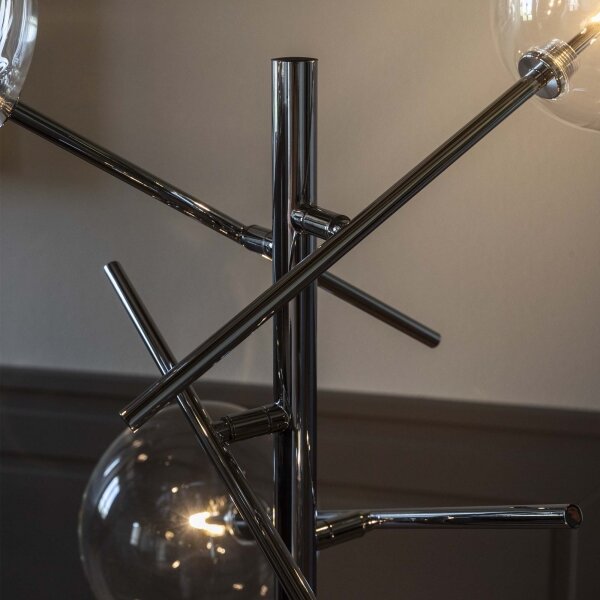 Ideal Lux - LED Лампион EQUINOXE 4xG4/2W/230V хром/прозрачен