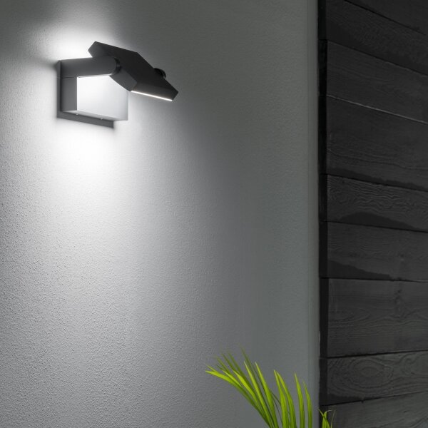 Ideal Lux - LED Екстериорен аплик SWIPE LED/21W/230V антрацит