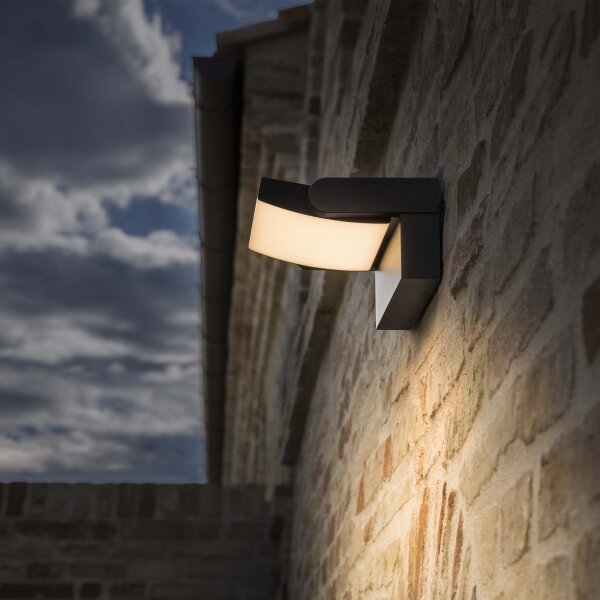 Ideal Lux - LED Екстериорен аплик SWIPE LED/21W/230V антрацит