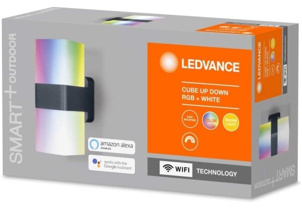 Ledvance - LED RGBW Екстериорен аплик SMART+ CUBE LED/13,5W/230V IP44 Wi-Fi