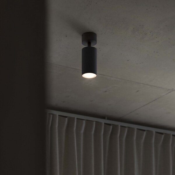 Ideal Lux - LED точково осветително тяло DYNAMITE 1xGU10/7W/230V CRI 90 черно