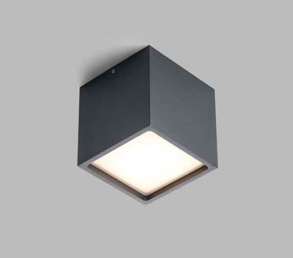 LED2 - LED Екстериорна лампа CUBE LED/12W/230V антрацит IP54