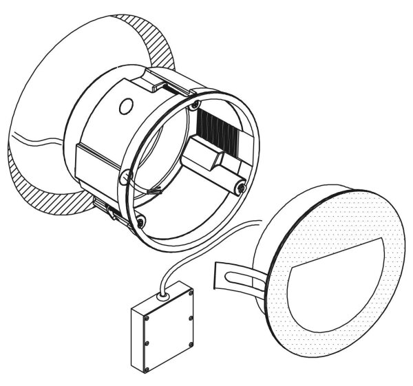 Eglo 99577 - LED Екстериорна лампа за вграждане ARACENA LED/2,5W/230V IP65 бяла