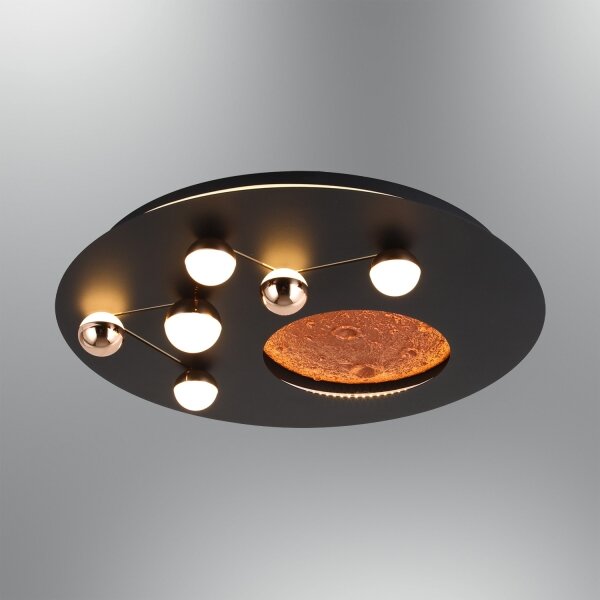 LED таванно осветително тяло MARS LED/48W/230V 3000K черно