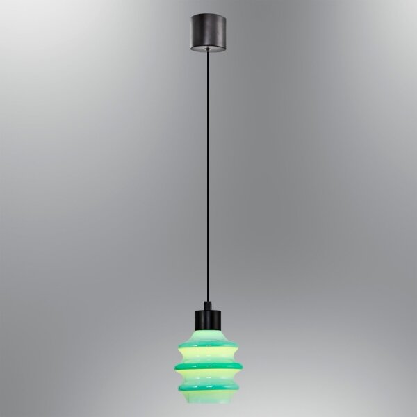 LED полилей на кабел CACTUS LED/3W/230V 3000K черен/зелен