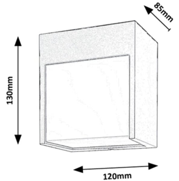 Rabalux 7477 - LED Екстериорен аплик BALIMO LED/12W/230V бял IP54