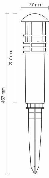 LED Екстериорна лампа LED/3W/230V 2800K IP65