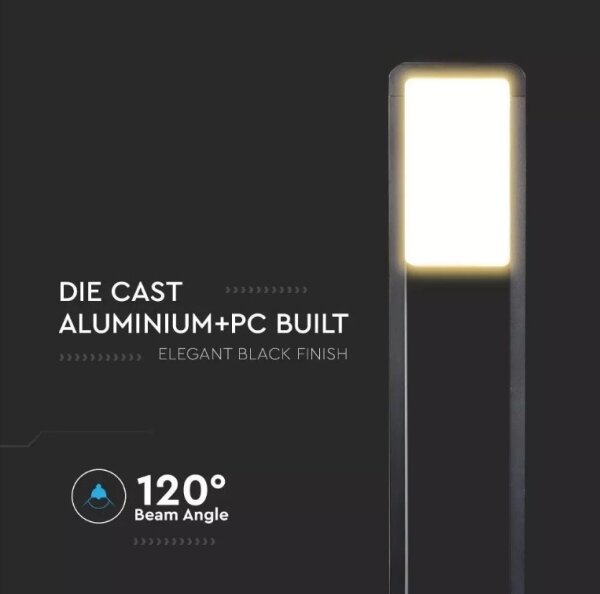 LED Екстериорна лампа SAMSUNG CHIP LED/10W/230V 3000K IP65 черна