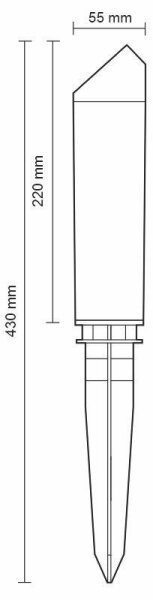 LED Екстериорна лампа LED/3W/230V 2800K IP65