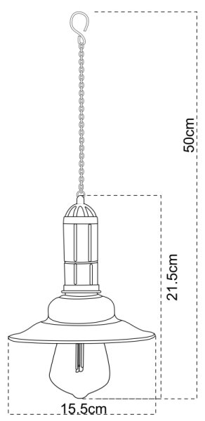 Globo 33255 - Solar полилей висящ LED/0,06W/1,2V IP44