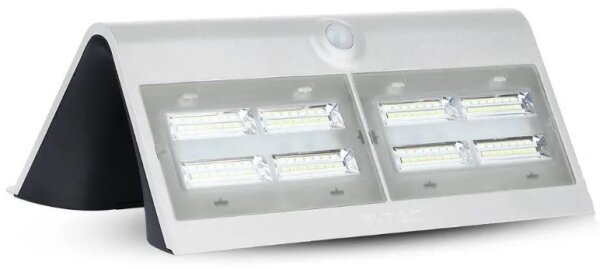 LED Соларен аплик със сензор LED/7W/3,7V 4000K IP65 бял