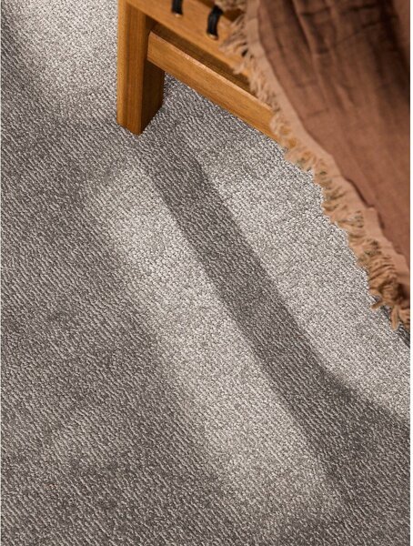 Сив ръчно изработен кръгъл килим със смес от вълна ø 160 cm Kari Organic – Villeroy&Boch