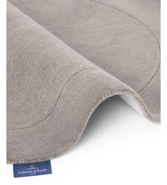 Сив ръчно изработен кръгъл килим със смес от вълна ø 160 cm Kari Organic – Villeroy&Boch