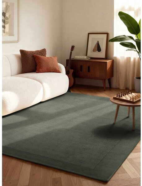 Тъмнозелен ръчно изработен килим със смес от вълна 120x180 cm Kari – Villeroy&Boch
