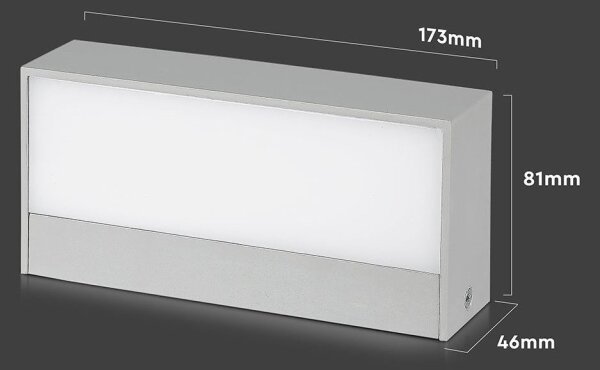 LED Екстериорен аплик LED/9W/230V 4000K IP65