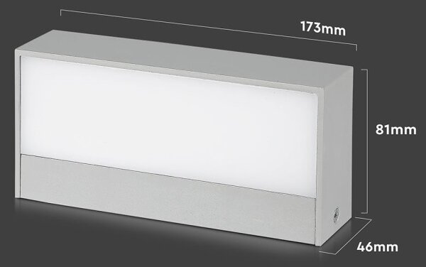 LED Екстериорен аплик LED/9W/230V 6500K IP65