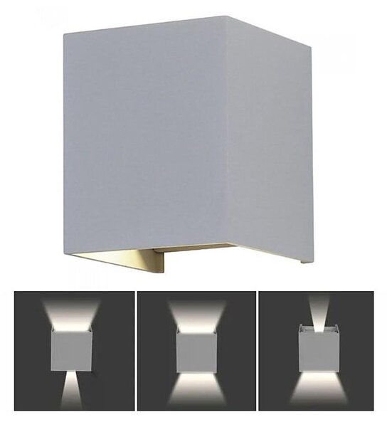 LED Екстериорен аплик LED/5W/230V 4000K IP65 сив
