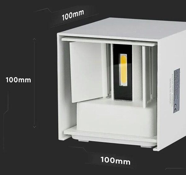 LED Екстериорен аплик LED/5W/230V 4000K IP65 бял