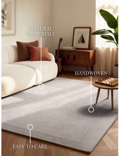 Сив ръчно изработен килим със смес от вълна 120x180 cm Kari – Villeroy&Boch