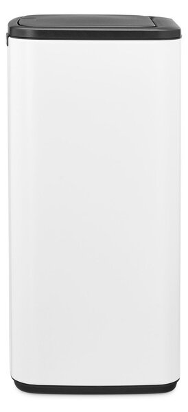 Бяло стоманено кошче за боклук отваряне с докосване 30 l Bo Touch – Brabantia