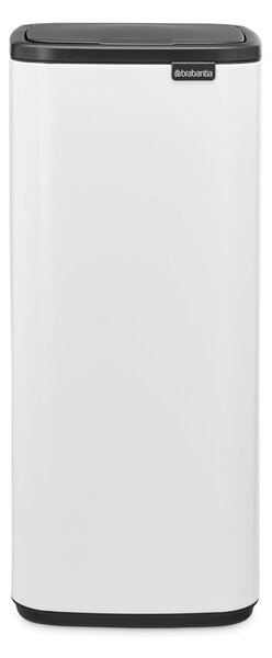 Бяло стоманено кошче за боклук отваряне с докосване 30 l Bo Touch – Brabantia