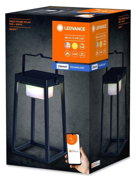 Ledvance - LED RGBW Димируема соларна лампа TABLE LED/2,5W/3,7V IP44