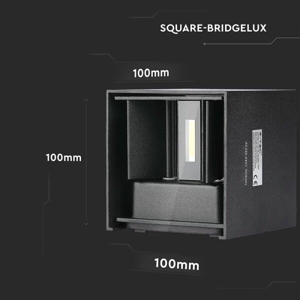 LED Екстериорен аплик LED/11W/230V 3000K IP65 черен