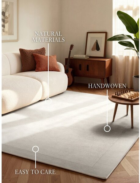 Кремав ръчно изработен килим със смес от вълна 120x180 cm Kari – Villeroy&Boch