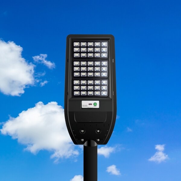 LED Соларна улична лампа VIA 100W/10000 mAh 3,2V 6000K IP65 + дистанционно