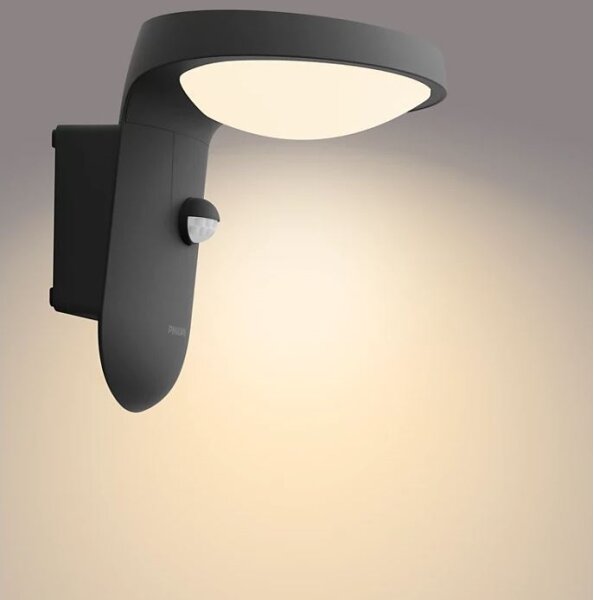Philips TYLA LED 9W 230V 2700K IP44 външно стенен осветител с сензор