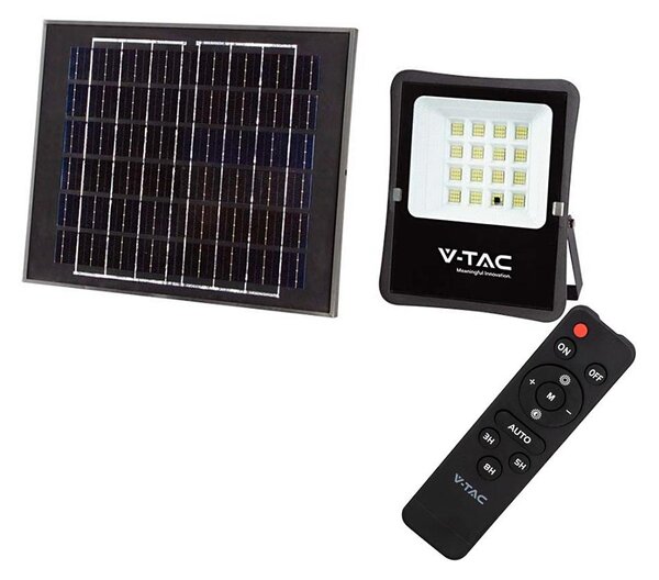 LED външен соларен прожектор 12W, 3.2V, 6400K, IP65