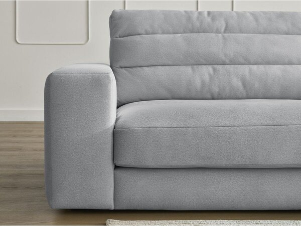 Светлосив кадифен диван 276 cm Sierra – Bobochic Paris